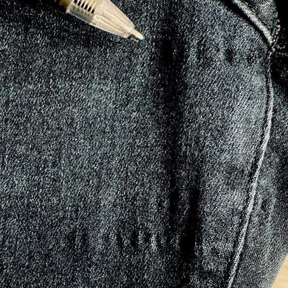 Express Skinny Mid Rise Jeans 10 (31x29) Dark Wash Blue Super Stretch Womens - Picture 8 of 11